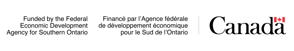 Black banner with a small red Canadian flag emblem on the far right.
